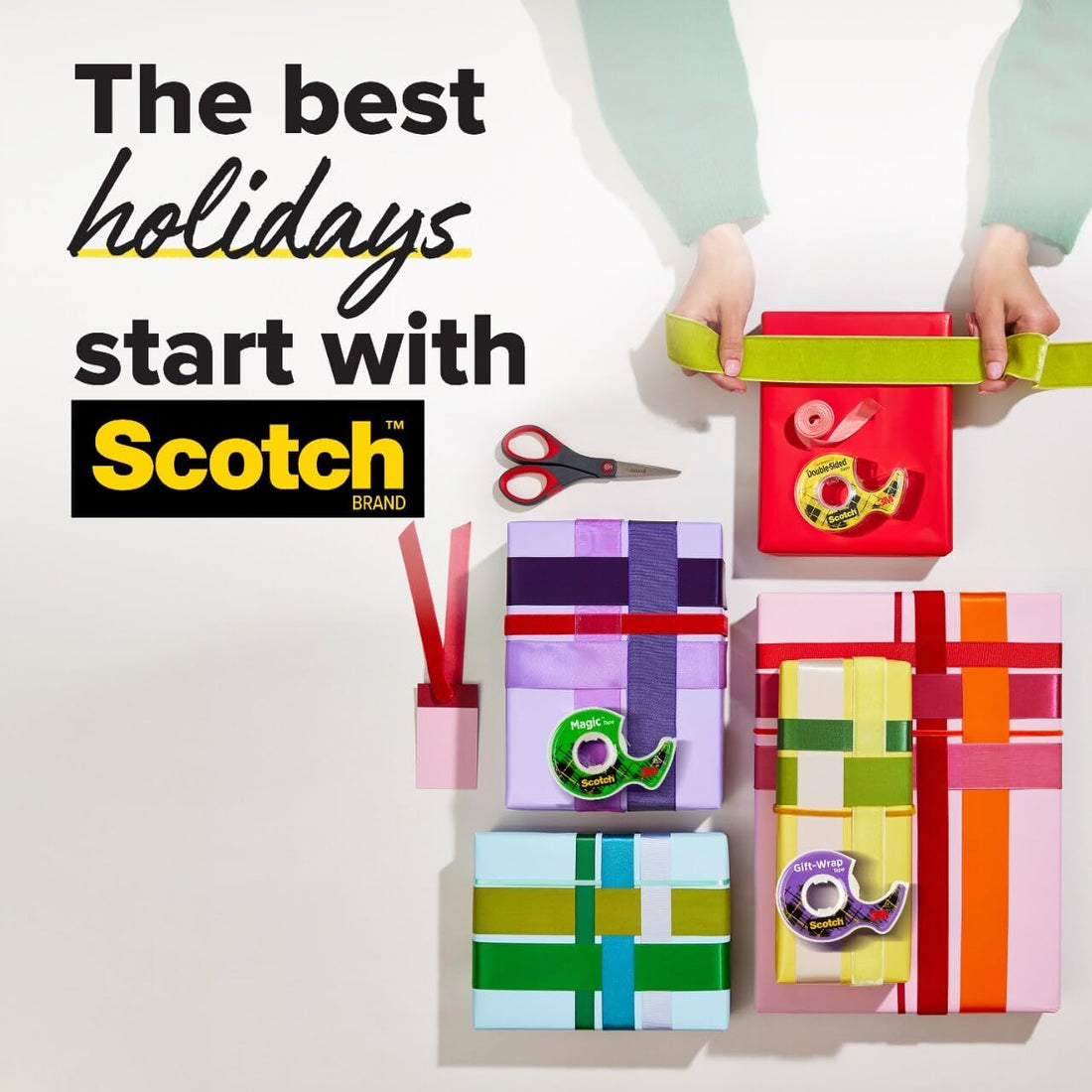 Scotch Magic Tape – Invisible, 6 Rolls with Dispensers, Perfect for Holiday Gifts & Cards