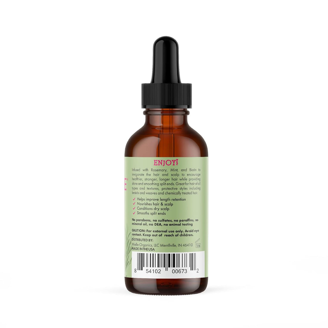 Mielle Organics Rosemary Mint Scalp & Hair Strengthening Oil – 2oz, For All Hair Types