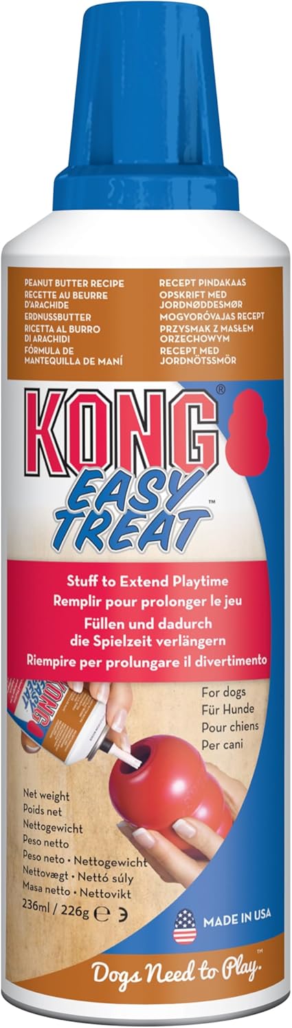 KONG - Easy Treat - Dog Treat Paste - Peanut Butter - 8 Ounce