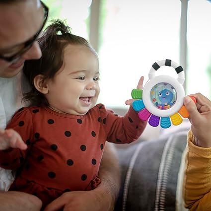 "Baby Einstein Opus the Octopus Sensory Rattle & Teether – BPA-Free, for 3+ Months"