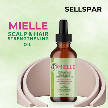 Mielle Organics Rosemary Mint Scalp & Hair Strengthening Oil – 2oz, For All Hair Types